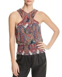 Ramy Brook Lorenza Paisley Silk Top at Bloomingdales